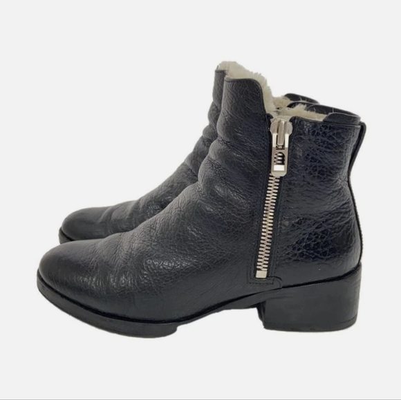 3.1 Phillip Lim Lamb Leather Ankle Boots - Picture 2 of 7